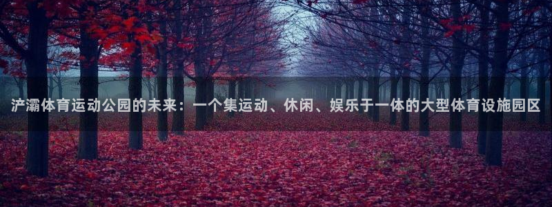 bbin视讯下：浐灞体育运动公园的未来：一个集运动、休闲、娱乐于一体的大型体育设施园区